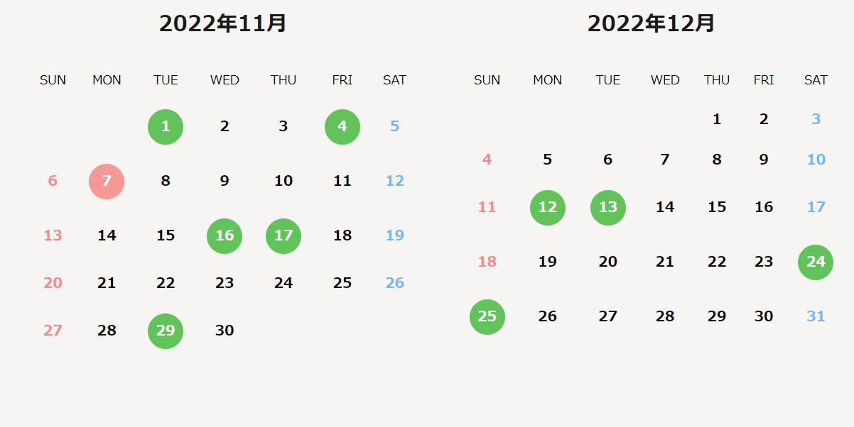 2022年のお財布の使い始めにぴったりな開運吉日カレンダー